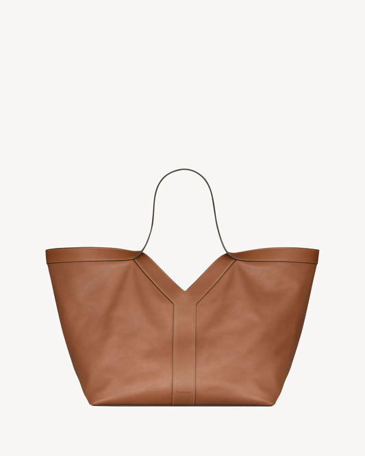 Y tote in leather