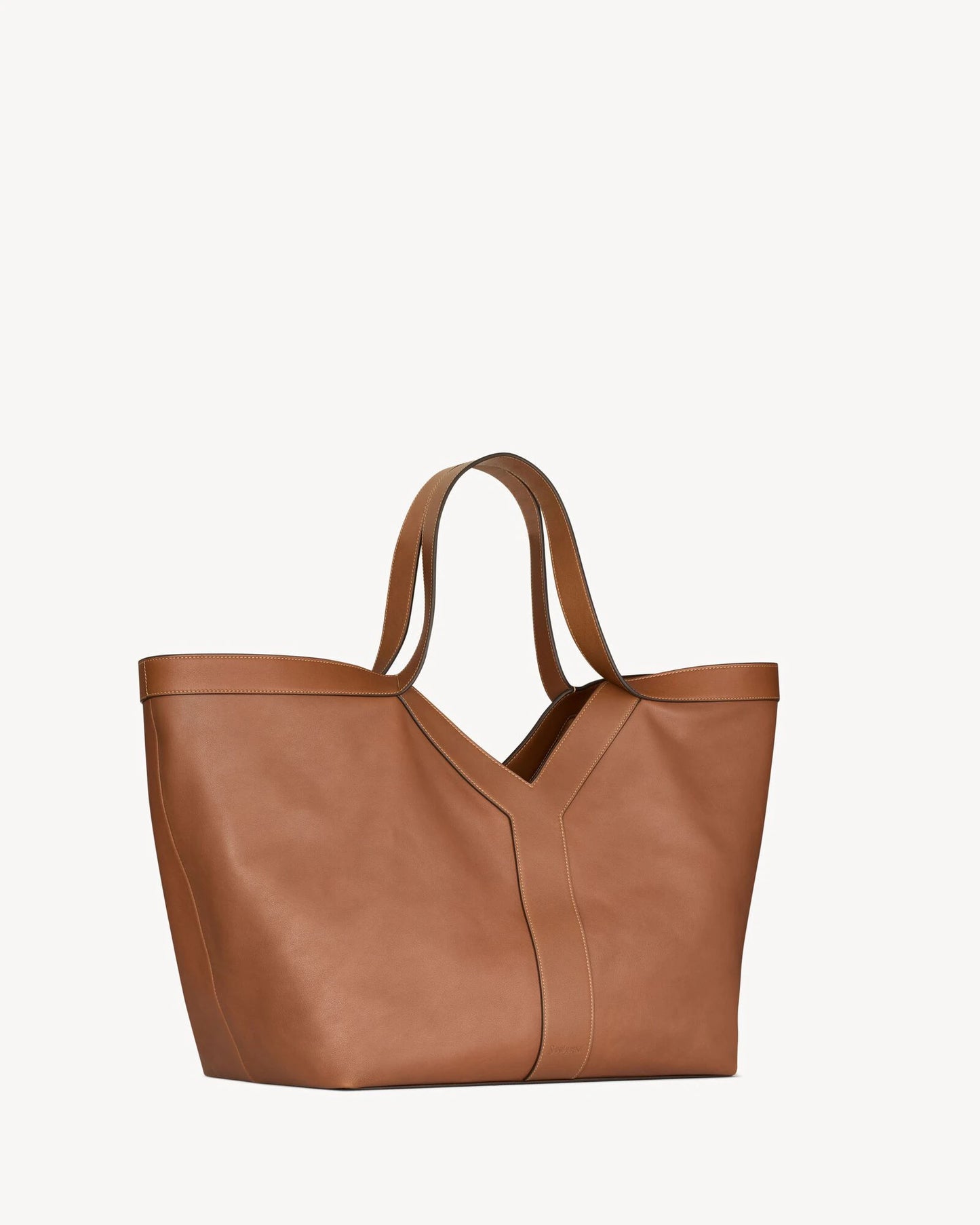 Y tote in leather